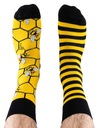 Ponožky farebné vtipné bavlna s včelárskym motívom veľkosť 43-46 EAN (GTIN) 5906750201467
