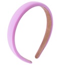 Ободок для волос из губки пастельно-фиолетового цвета, классический прямой узкий, с губкой