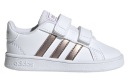 26 ДЕТСКАЯ ОБУВЬ ADIDAS EF0116 БЕЛОЕ ЗОЛОТО на липучке