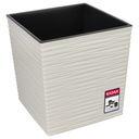 КРЫШКА ДЛЯ ЦВЕТОЧНОГО ГОРШКА СО ВСТАВКОЙ, КРЕМОВАЯ, 19 см