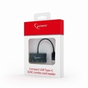 GEMBIRD Czytnik kart na USB-C SDXC/combo/czarny Producent Gembird