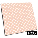 Самоклеящаяся плитка ПВХ 20см Белый в горошек