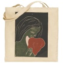 экрю сумка M076 Munch Heart