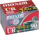 5 НОВЫХ АУДИОКАССЕТ maxell NORMAL BIAS UR 90min