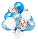 Набор воздушных шаров с конфетти синий шар 40 шт 1б
