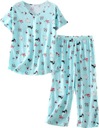 Dámsky pyžamový set, letná krátka nočná bielizeň,odevy domáce oblečenie Hmotnosť (s balením) 0.5 kg