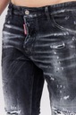 DSQUARED2 Čierne pánske džínsy COOL GUY JEAN 54 Model S74LB1036