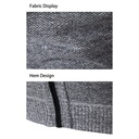Теплый мужской жилет-свитер с воротником стойкой, водолазкой, без рукавов, 3XL