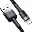КАБЕЛЬ BASEUS STRONG USB ДЛЯ LIGHTNING IPHONE IPAD ПЛЕТЕННЫЙ КАБЕЛЬ 2.4A 1M