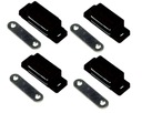 МЕБЕЛЬНЫЙ МАГНИТ ЗАЩЕЛКА МАГНИТНАЯ ЧЕРНАЯ 4 ШТ. + ВИНТЫ