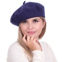 Женский шерстяной берет во французском стиле с усикой.