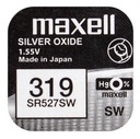 Серебряный аккумулятор Maxell 319 SR527SW 527 SR64