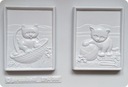 КОШКИ КОТЯТА ДВЕ ИЗОБРАЖЕНИЯ ФОРМА ДЛЯ ЛИТЬЯ