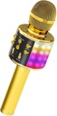 Detský mikrofón OVELLIC pre karaoke so zabudovaným reproduktorom zlatý