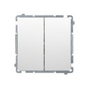 Выключатель DOUBLE STAIR белый Simon Basic