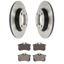 ДИСКИ ЗАДНИЕ + КОЛОДКИ PEUGEOT 307 1007 PARTNER 247мм