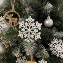 Karácsonyi díszek - hópelyhek 12 db. Ruhhy 22516 Anyag műanyag