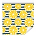 Tapeta do jadalni cytryny