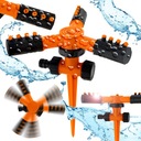 ВРАЩАЮЩИЙСЯ НА 360° САДОВЫЙ ДОЖДЕВАТЕЛЬ, РЕГУЛИРУЕМЫЙ, ПОВОРОТНЫЙ, С ПРИВОДОМ НА 3 РУЧКИ