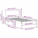 CHÂSSIS ROULEMENTS SOSNOWA 206.5 X 85.5 X 74 CM, COULEUR NATURALNYphoto 10
