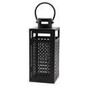 ГЛАМУРНЫЙ ФОНАРЬ МЕТАЛЛИЧЕСКИЙ ЧЕРНЫЙ ПОДСВЕЧНИК 30 СМ