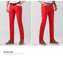 Pánske farebné džínsy strečové rovné džínsy pánska móda Ďalšie vlastnosti žiadne