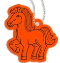 Светоотражающий кулон на цепочке гаджет светоотражающий брелок ЛОШАДЬ ПОНИ ЛОШАДЬ