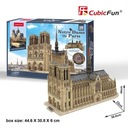 Puzzle Katedrála Notre Dame de Paris 3D 293 dielikov. Počet prvkov 293