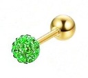 УШКА КОЛЕШКА SWAROVSKI LIME GOLD 3мм