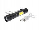 ФОНАРИК SWAT С АККУМУЛЯТОРНЫМ СВЕТОДИОДОМ ВЫСОКОЙ МОЩНОСТИ T6 COB USB
