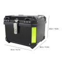 МОТОЦИКЛЕТНА ВЕРХНЯ СКРИНЯ 45L ВОДОСТІЙКИЙ ABS Z ВЕРХНЯ КОРПУС QUICK RELEASE  фото 11