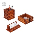 Настольный органайзер, деревянный контейнер