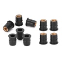 10 SZT. ГАЙКА STUDNI M6X0,8MM РЕЗИНОВАЯ ЛАТУННАЯ UWIEZIONA DO КОРПУСА CG  фото 10