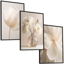 30x40 НАБОР ОБЪЕКТОВ В РАМКАХ ПЛАКЛАТЫ BOX BOX ЦВЕТОК BOHO МОДЕРН САЛОН