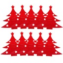 РОЖДЕСТВЕНСКИЕ НАКРЫТКИ ДЛЯ СТОЛОВЫХ ПРИБОРОВ УКРАШЕНИЕ СТОЛА 12 шт.