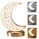 КРИСТАЛЛ СВЕТОДИОДНАЯ ЛУНА НОЧНАЯ ЛАМПА НАСТОЛЬНАЯ ЛАМПА