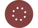АБРАЗИВНЫЙ ДИСК НА ВЕЛКРО 8 ОТВЕРСТИЙ, P40 150ММ 1 ШТ.