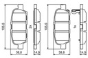 ZAPATAS DE FRENAPARA PARTE TRASERA BOSCH PARA INFINITI QX60 3.5 