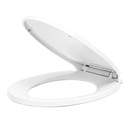 СИДЕНЬЕ ДЛЯ УНИТАЗА, СИДЕНЬЕ ДЛЯ УНИТАЗА, БЕЛОЕ, МЕДЛЕННО ЗАКРЫВАЮЩЕЕСЯ, УНИВЕРСАЛЬНОЕ