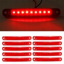 10 PIEZAS FARO LUZ DE POSICIÓN 9 DIODO LUMINOSO LED 12V 24V ROJO 