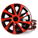 4 универсальных колпака Draco CS Red, красные 15 дюймов, для автомобильных колес