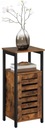 Nočný stolík 30x37x81cm hnedý vintage LOFT KONFERENČNÁ STOLIČKA NOCI Kód výrobcu 23483