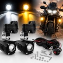 PHARES LED MOTOCYCLETTE E24 60W BLANC AMBER IP67 9-30V 2 PCSphoto 10