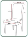 НАБОР ИЗ 6 ШТ. Чехлы СВЕТЛО-СЕРЫЙ ЧЕК НА СТУЛ ЭЛАСТИЧНЫЙ ВЕЛЮР