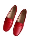 Красные кожаные мокасины TOD'S, размер 38,5.