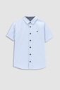 Синяя рубашка для мальчика 128 Coccodrillo