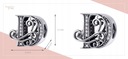 Подвески-подвески Подвески в форме буквы D Подвески Серебро 925 Trusky Charms