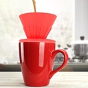 Coffee Dripper prelejte cez kávový dripper kávovo červený Kolekcia filiżanka z filtrem do