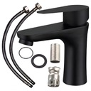 НАСТОЛЬНАЯ РАКОВИНА FATTER, МАТОВАЯ, НИЗКАЯ СТОЛЕШНИЦА DELVANT HANT, ЧЕРНЫЙ МАТОВЫЙ