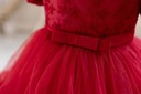 Elegantné čipkované princeznovské šaty pre dievča YY Dominujúca farba viacfarebná